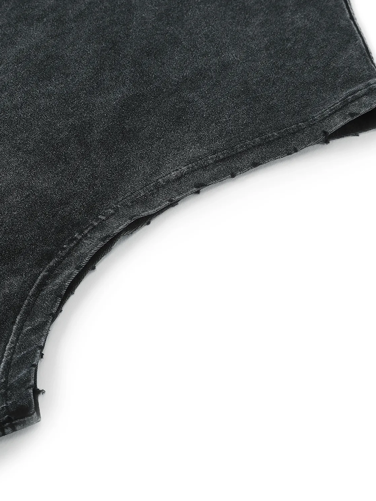 Snow Washed Frayed Hem Tank Top