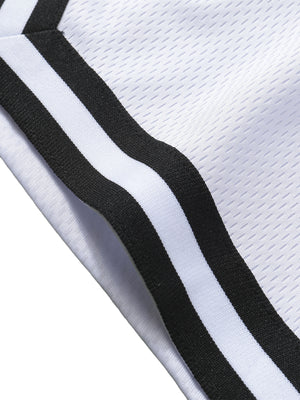 Classic Stripe Trim Basketball Shorts