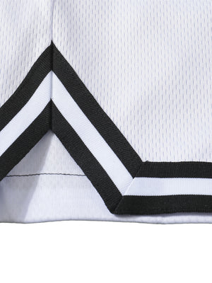 Classic Stripe Trim Basketball Shorts