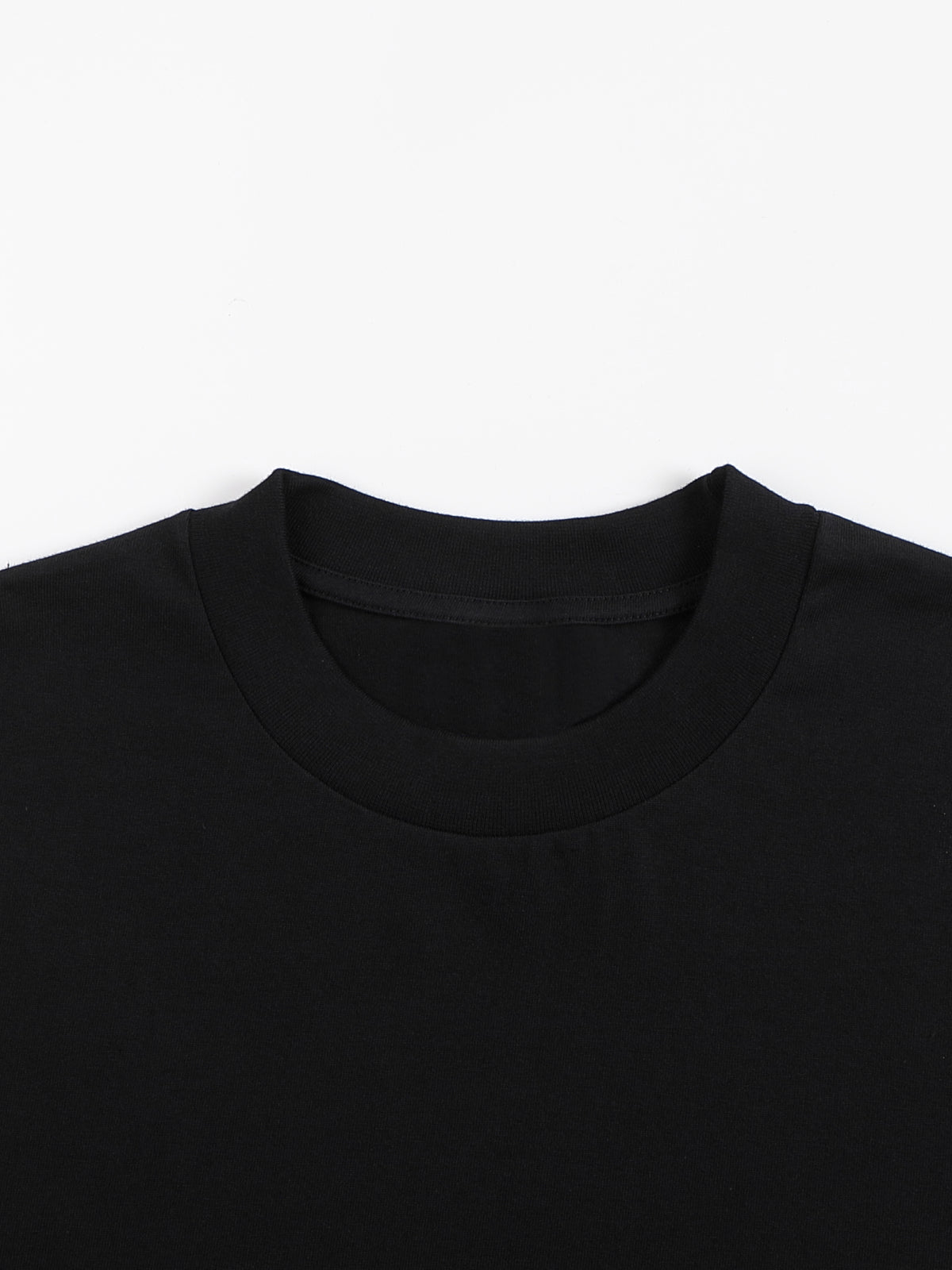Crew Neck Drop Shoulder Long Sleeve Shirt