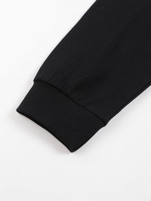 Crew Neck Drop Shoulder Long Sleeve Shirt