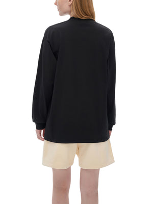 Crew Neck Drop Shoulder Long Sleeve Shirt