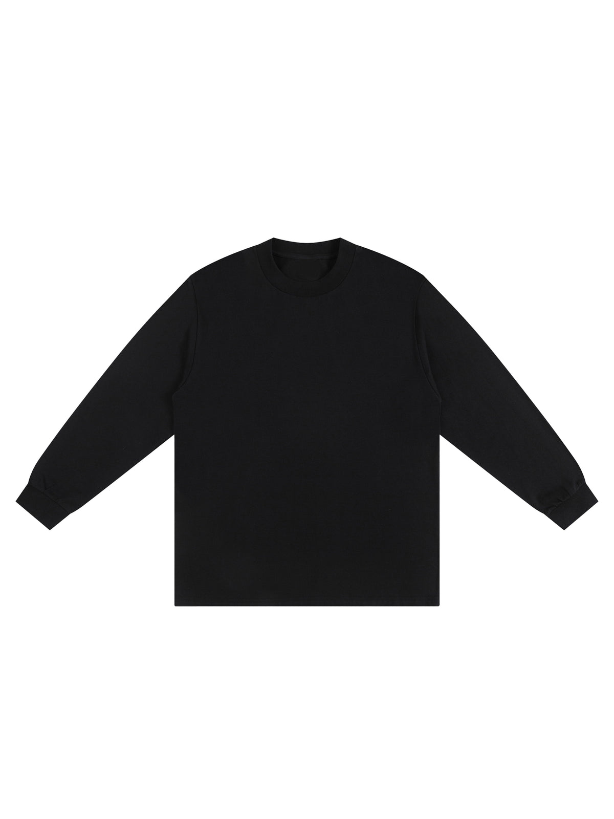 Crew Neck Drop Shoulder Long Sleeve Shirt