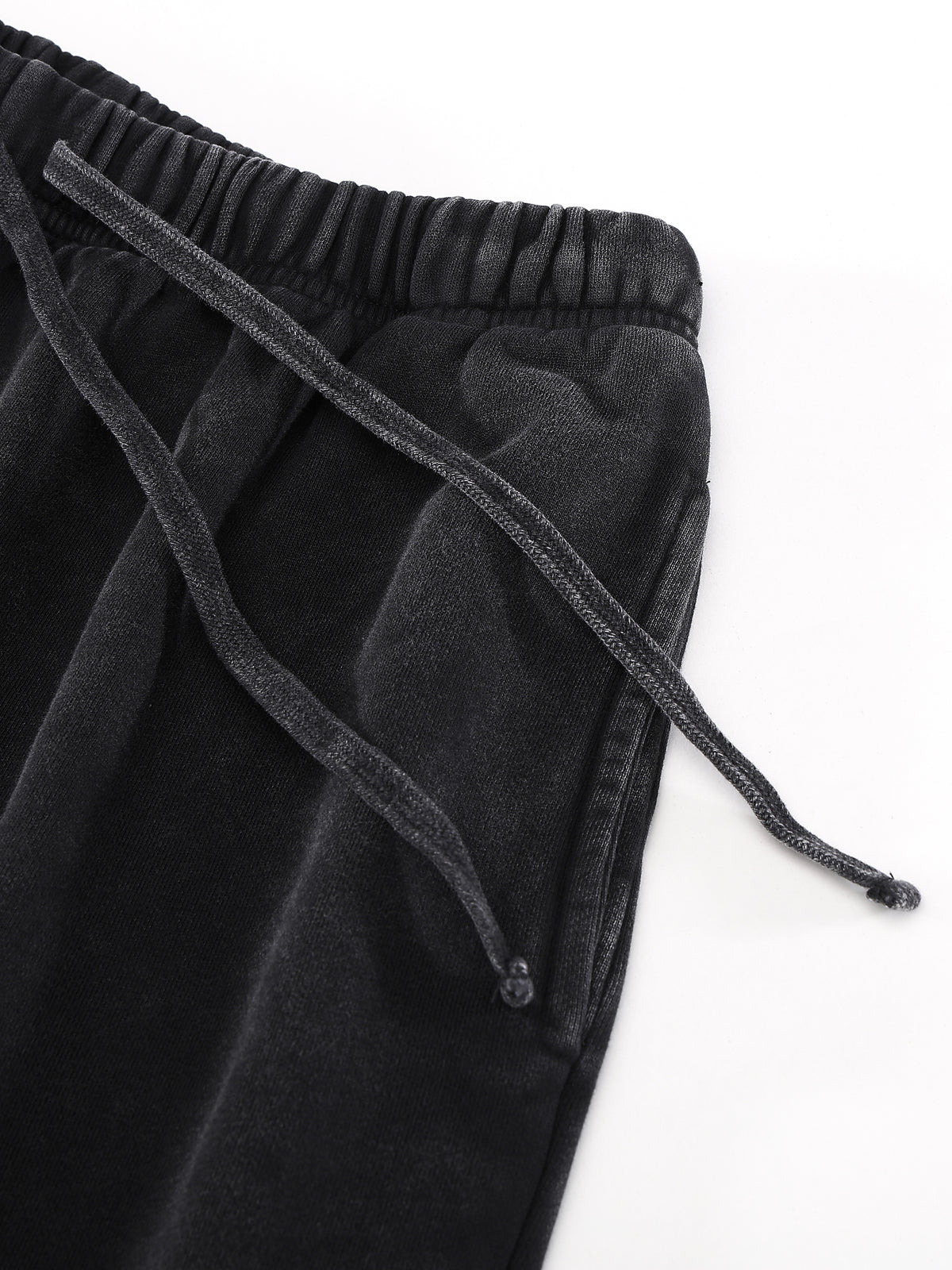 Snow Washed Raw Hem Shorts