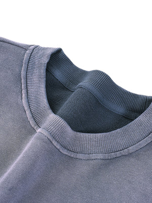 Sunfade Drop-Shoulder Cotton Sweatshirt