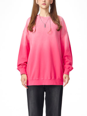 Sunfade Drop-Shoulder Cotton Sweatshirt