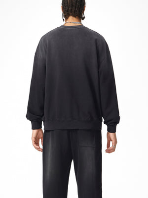 Sunfade Drop-Shoulder Cotton Sweatshirt