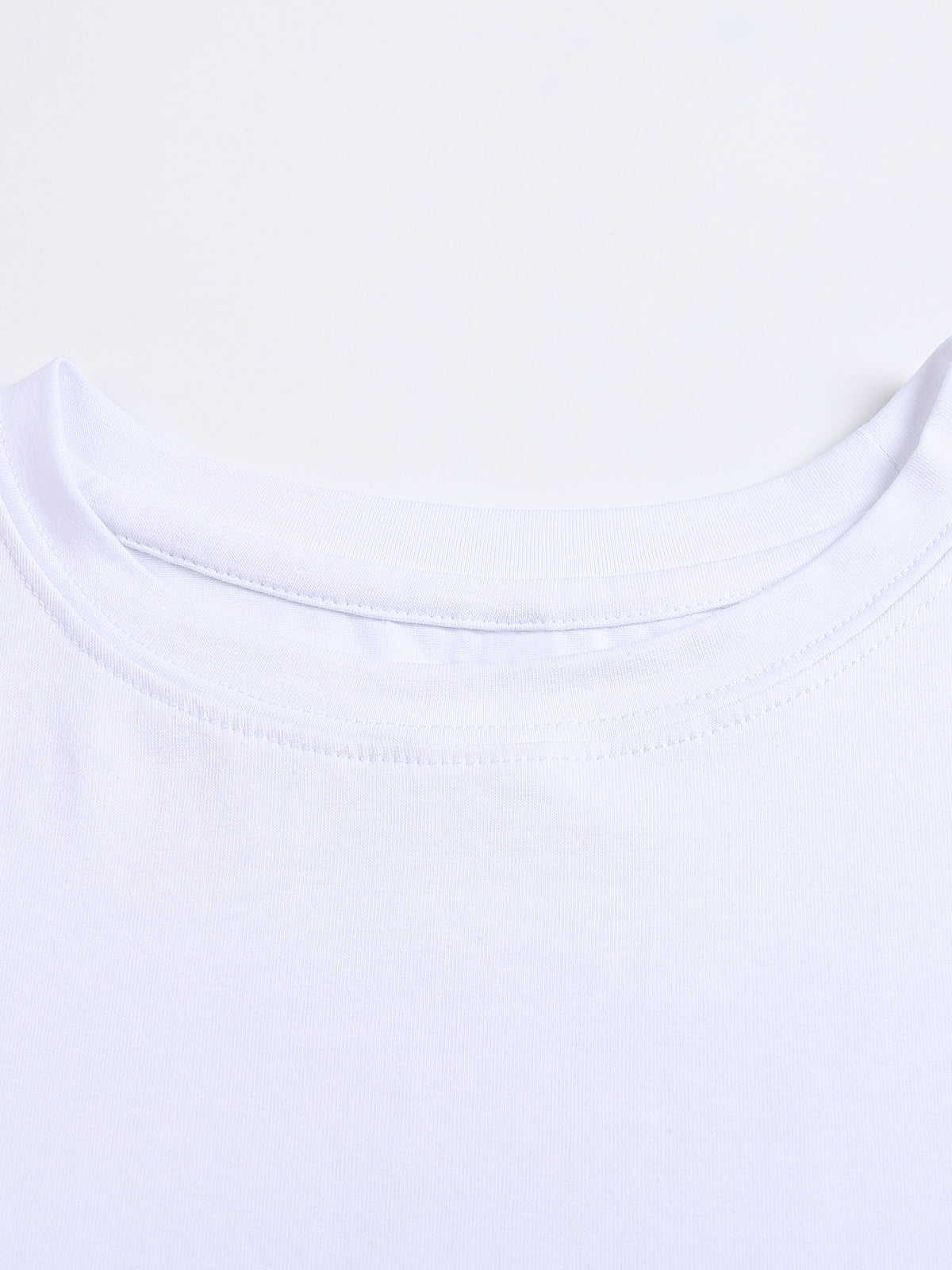 Fitted Crop Cotton T-Shirt