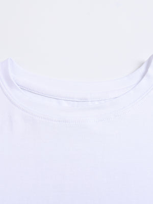 Fitted Crop Cotton T-Shirt
