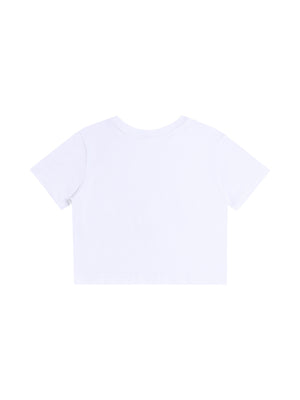 Fitted Crop Cotton T-Shirt