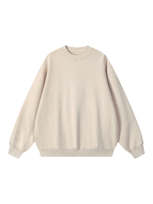 Snow Washed Oversized Sweatshirt – Premium Unisex Heavyweight Streetwear Pullover