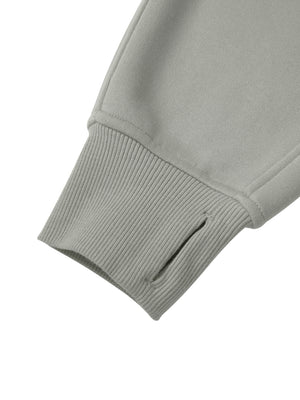 Cropped Zip-Through Hoodie