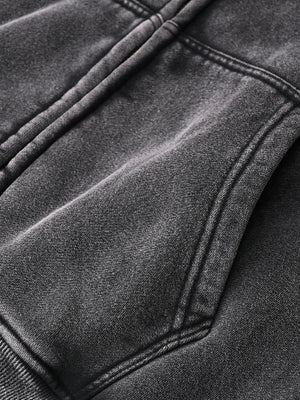 Zip-Through Boxy Fleece Hoodie