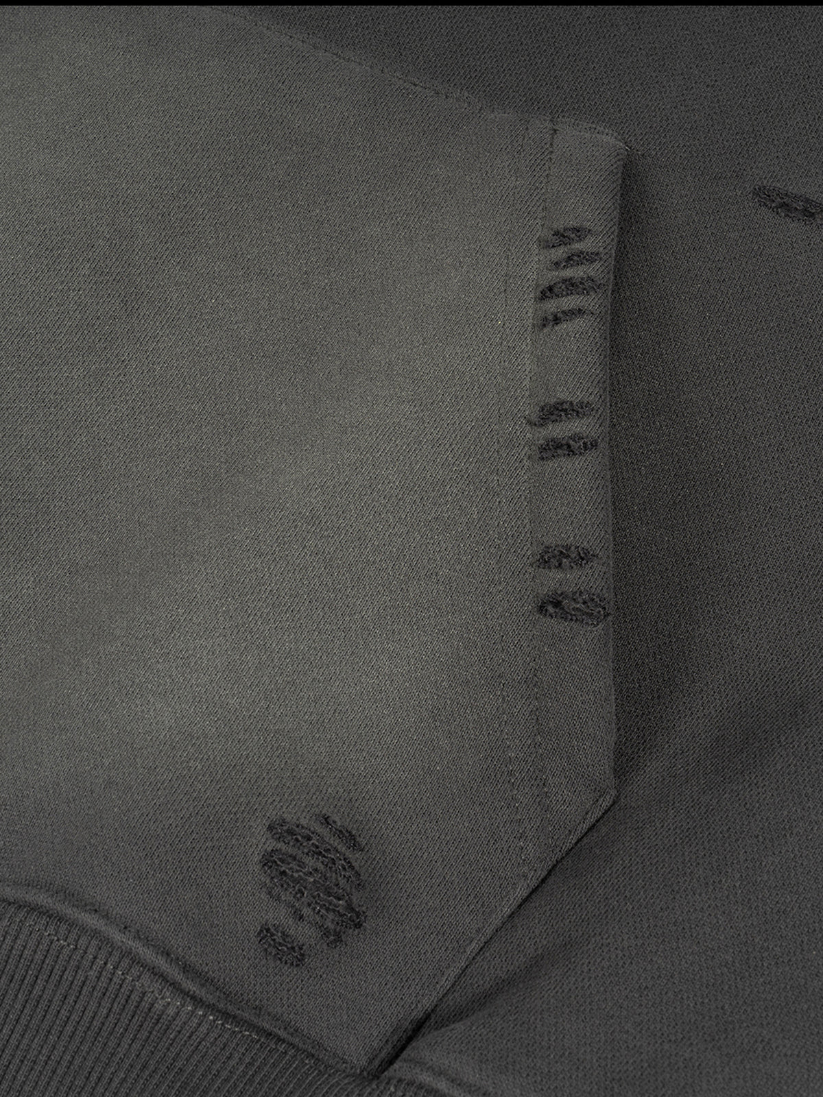 Frayed Sunfade Boxy Fleece Hoodie