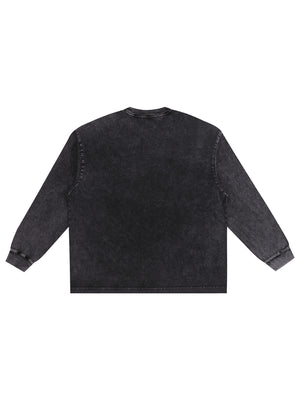 Snow Washed Frayed Edge T-Shirt