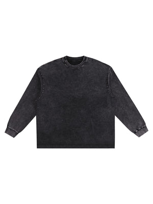 Snow Washed Frayed Edge T-Shirt