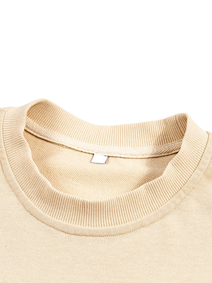 French Terry Raw Edge T-Shirt