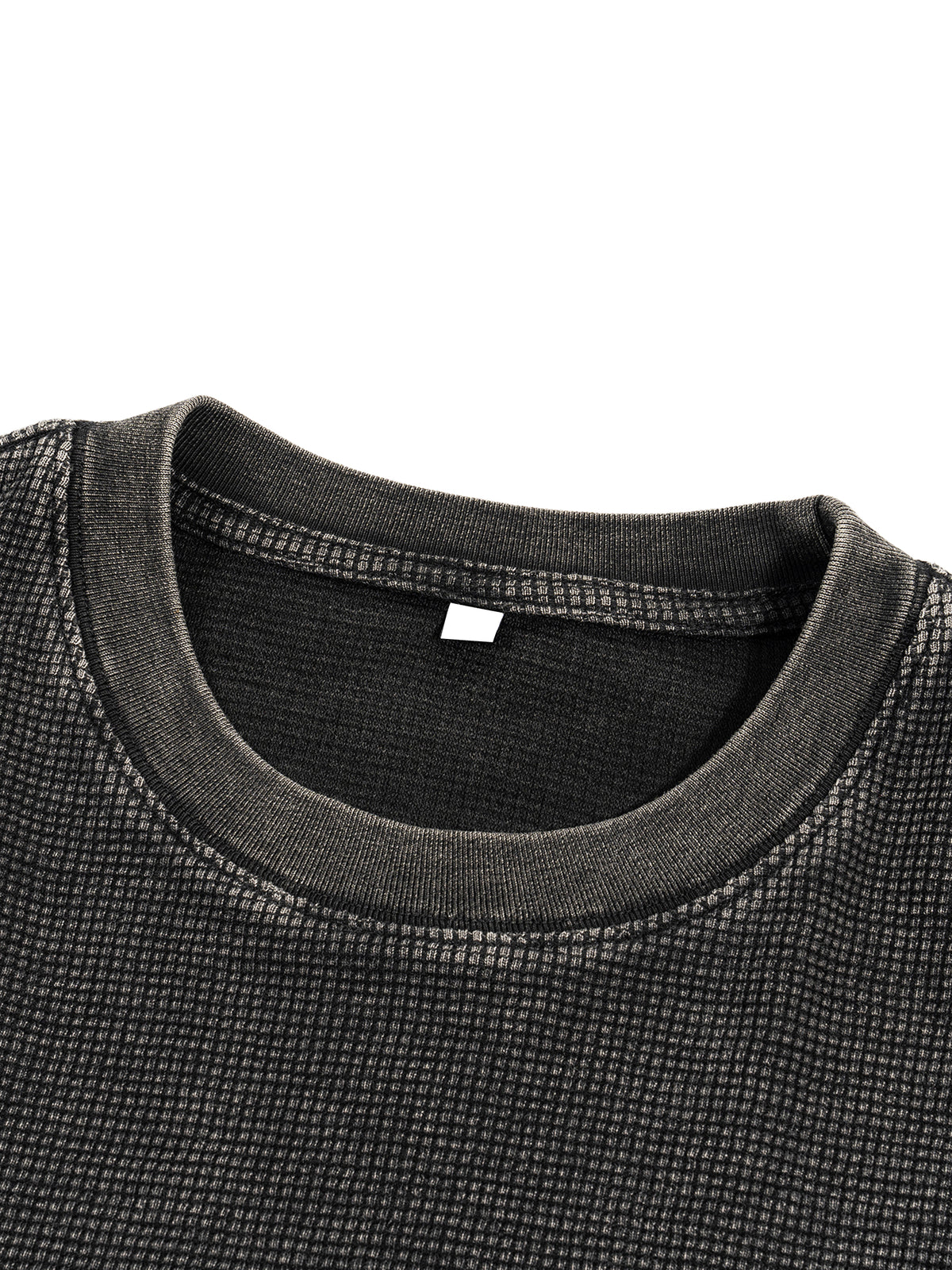 Textured Waffle Washed Boxy T-Shirt