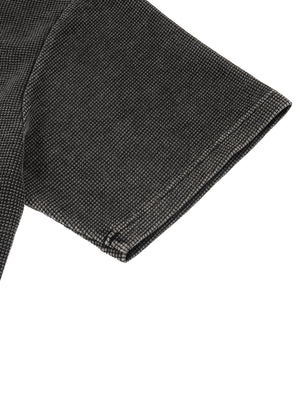 Textured Waffle Washed Boxy T-Shirt