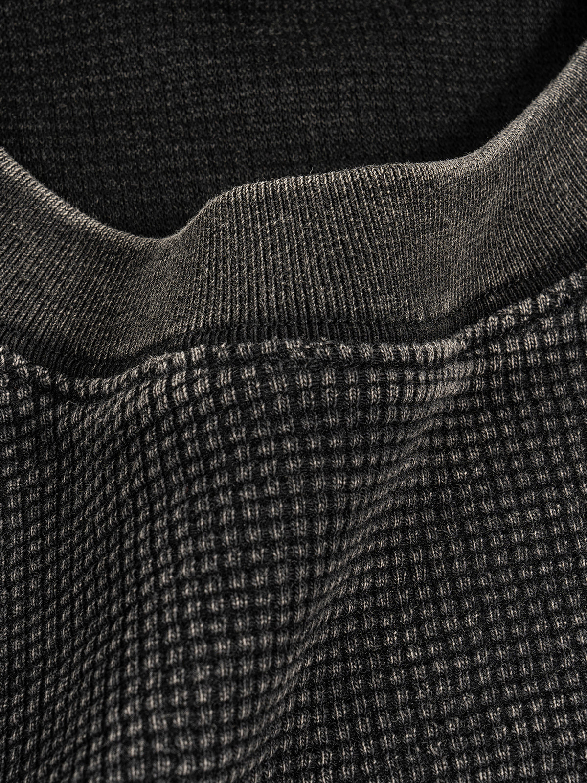 Textured Waffle Washed Boxy T-Shirt