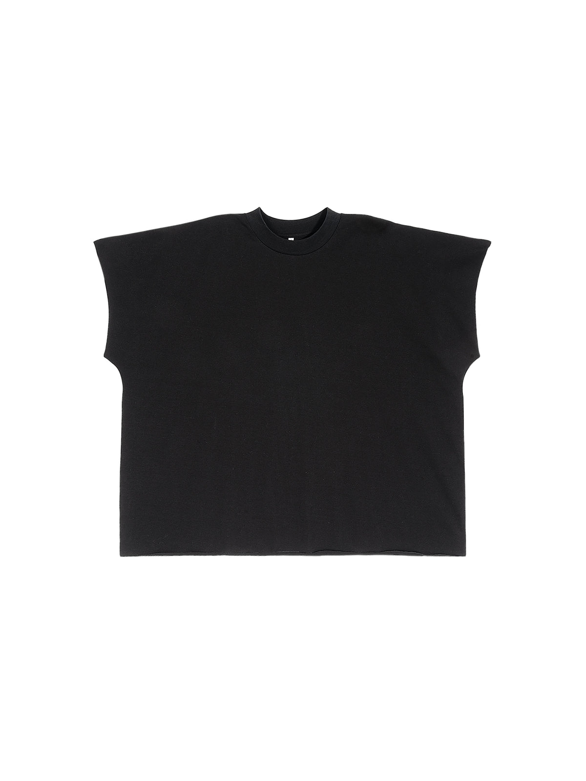 Raw Edge Boxy Non-Shrink T-Shirt