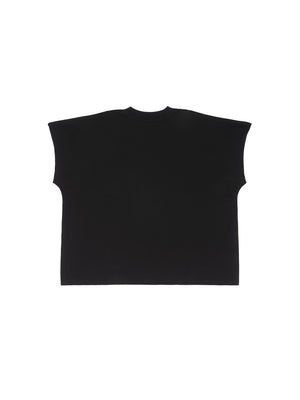 Raw Edge Boxy Non-Shrink T-Shirt