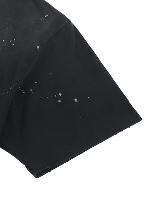 Hand-Frayed Sunfade Paint Splatter T-Shirt