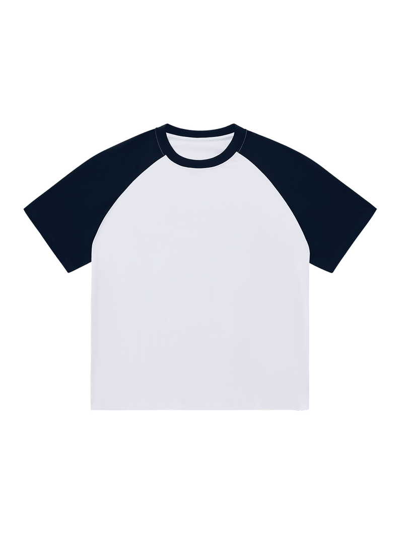 Color-Blocked Raglan Sleeve T-Shirt