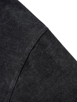 Raw Edge Snow Washed Boxy T-Shirt