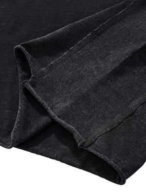 Raw Edge Snow Washed Boxy T-Shirt