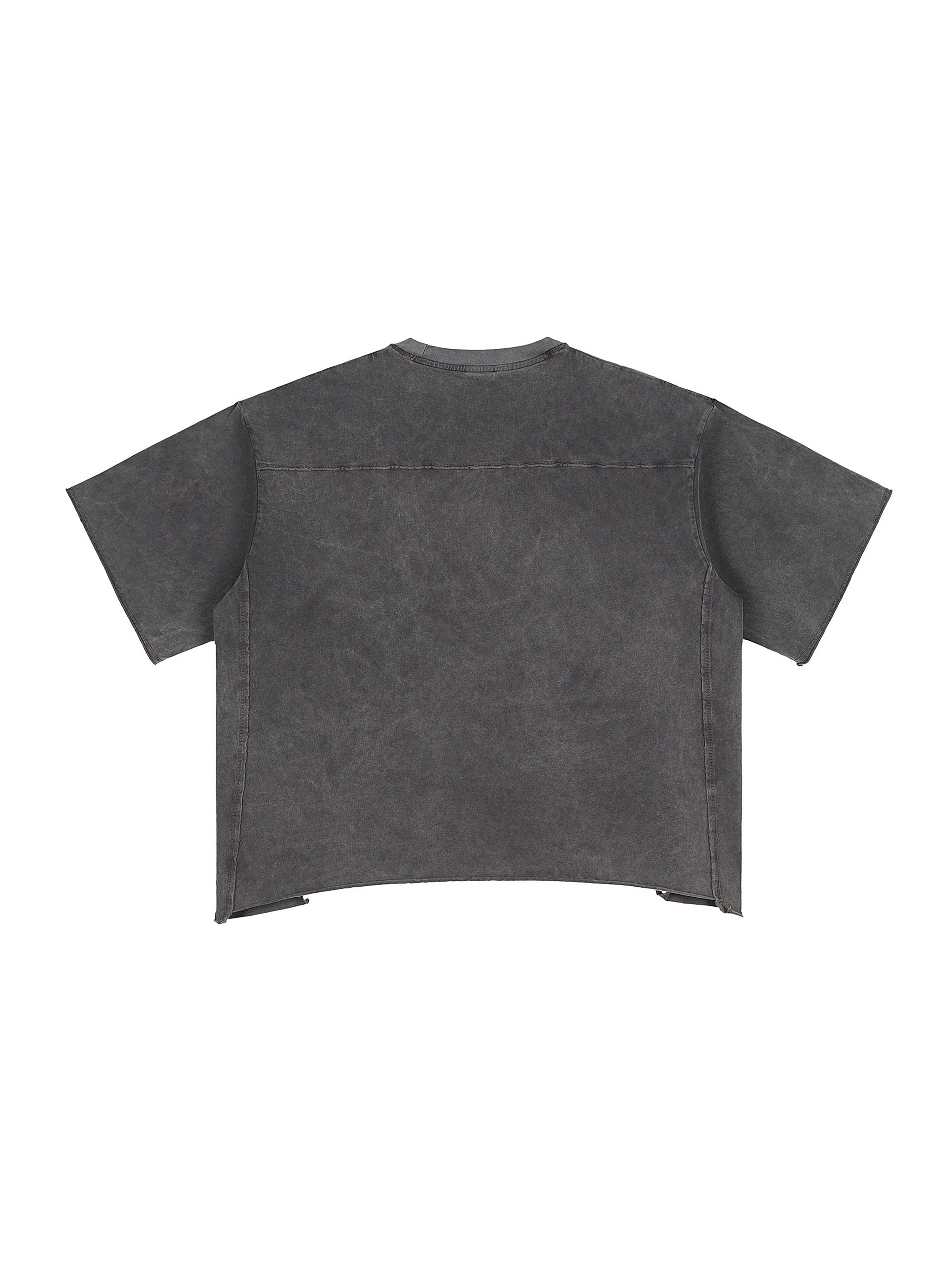 Raw Edge Snow Washed Boxy T-Shirt