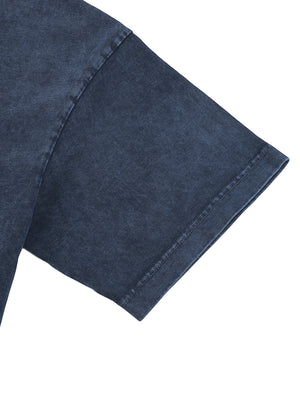 Heavyweight Snow-Washed Polo T-Shirt