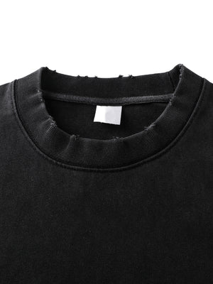 Heavyweight Vintage Washed Frayed T-Shirt
