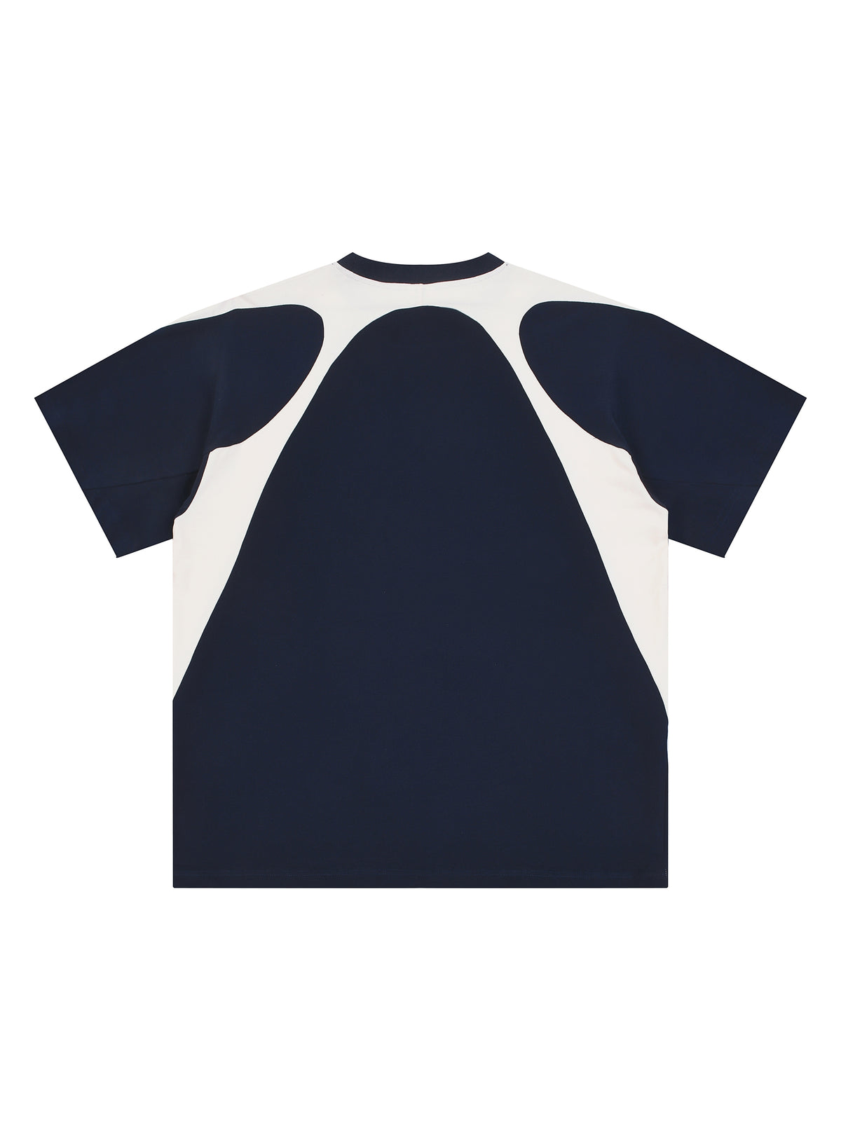 Contrast Panel Cotton T-Shirt