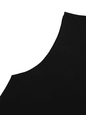 Raw Edge Cotton Tank Top