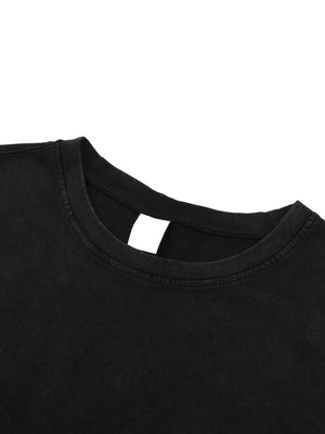 Snow Washed Raw-Hem Tank Top