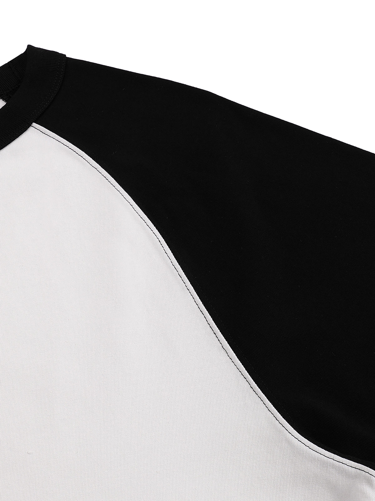 Color-Blocked Raglan Sleeve T-Shirt