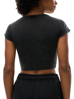 Snow Washed Crop Top