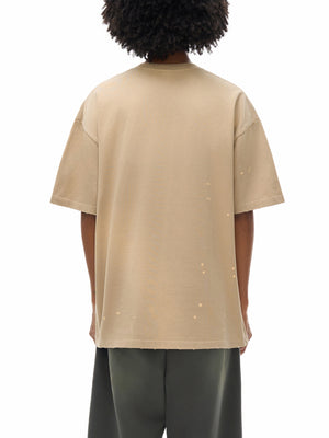 Hand-Frayed Sunfade Paint Splatter T-Shirt
