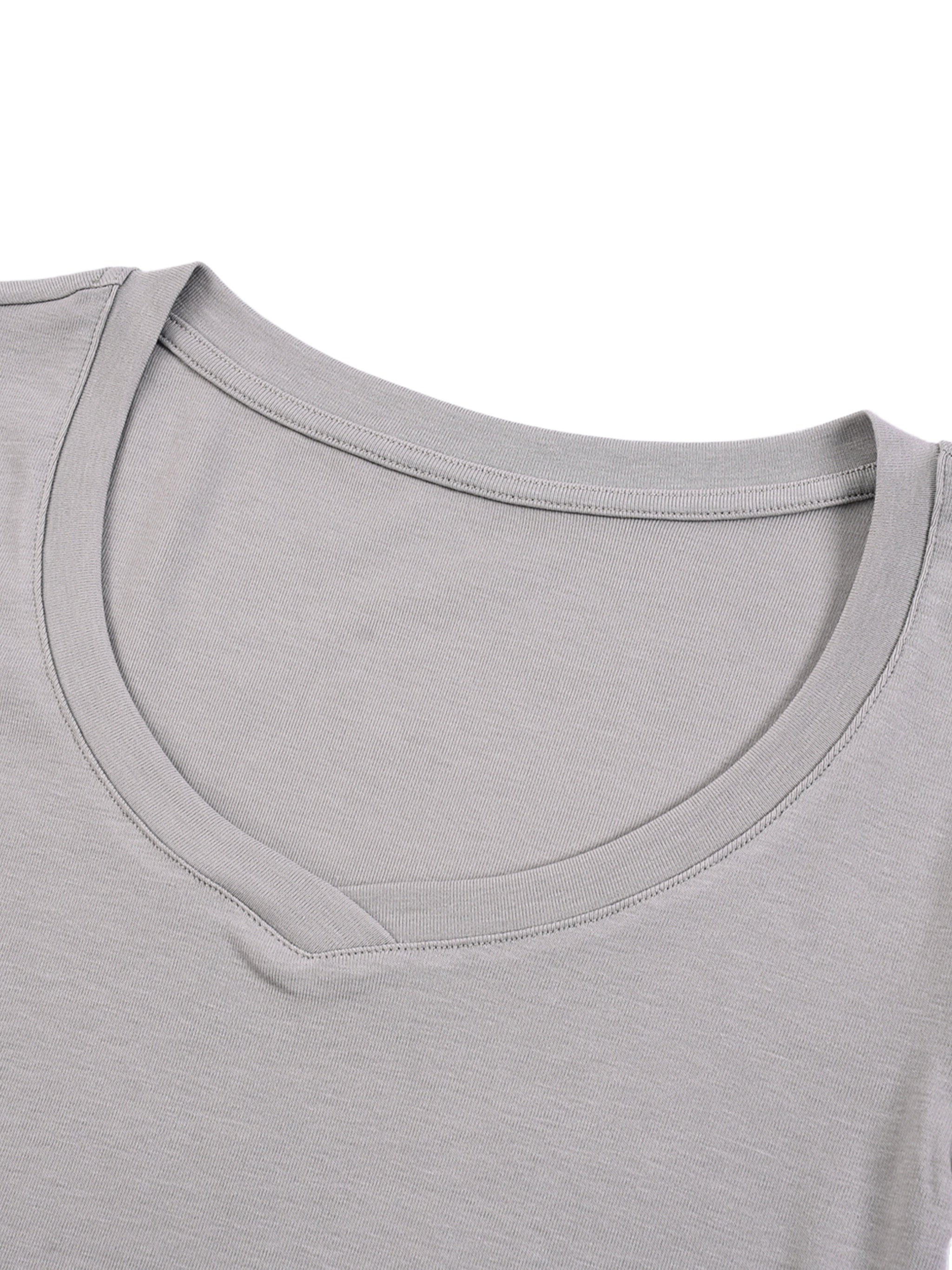 Essential V-Neck Bodycon T-Shirt