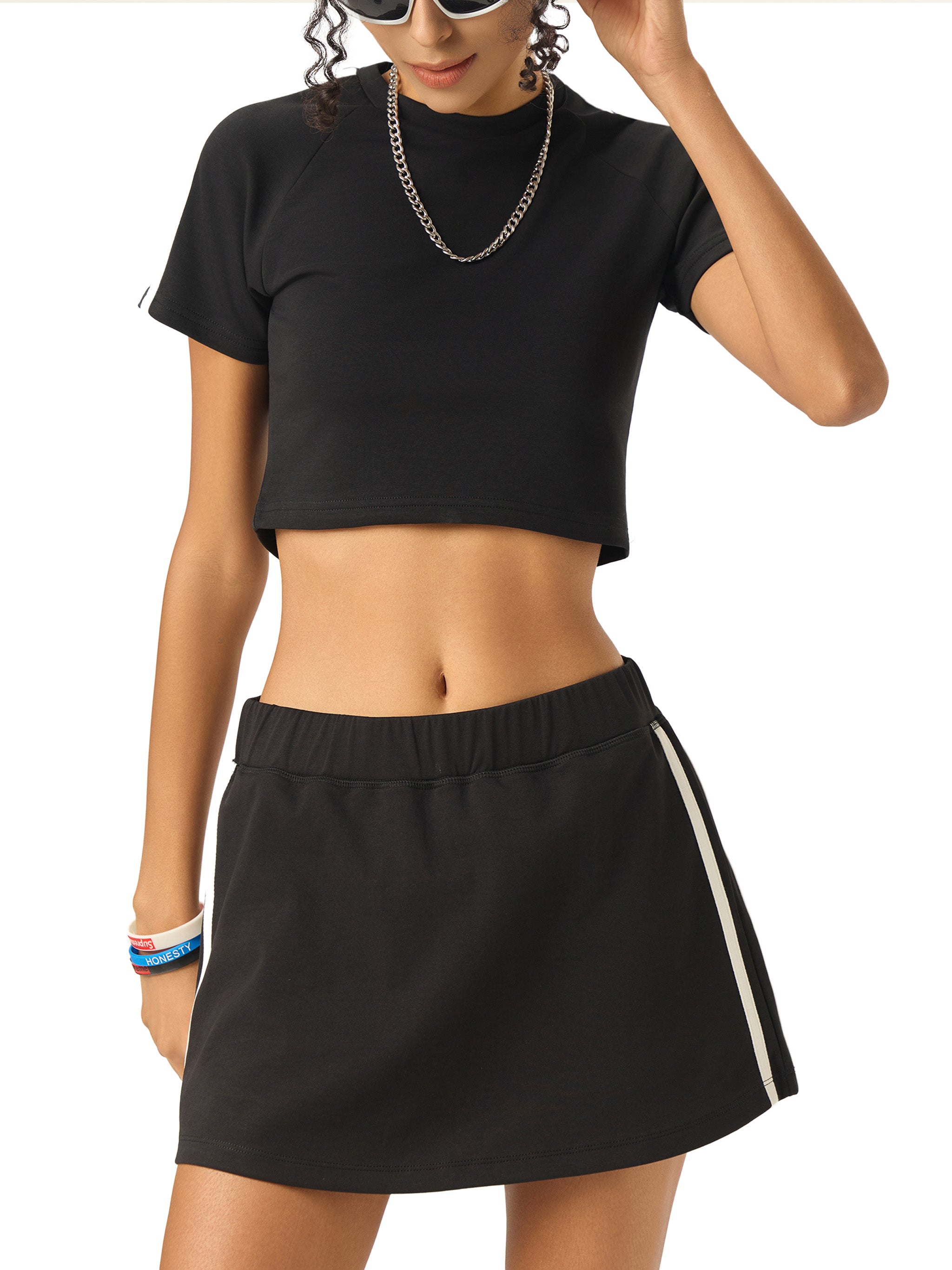 Taped Cooling Performance Crop Top