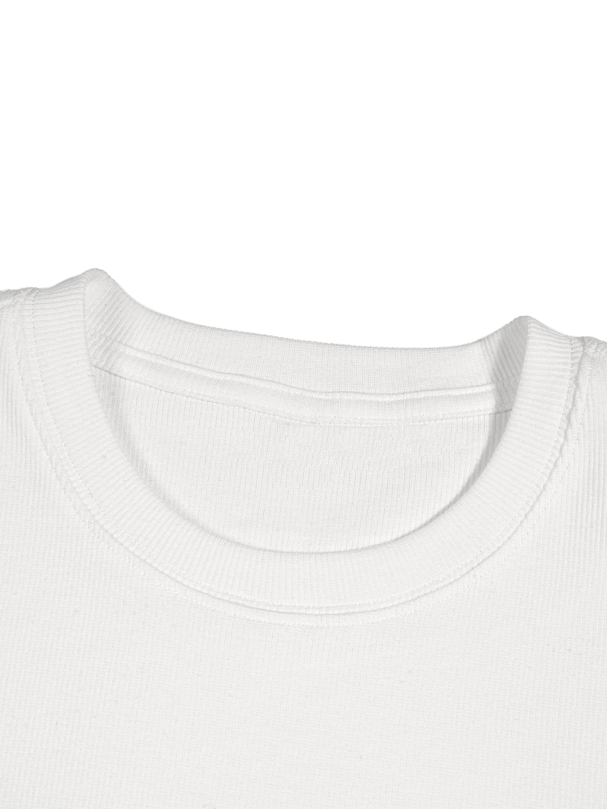 Men's Bodycon Ribbed Crop Top