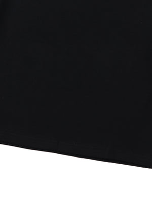 Color-Blocked Raglan Sleeve Crop Top