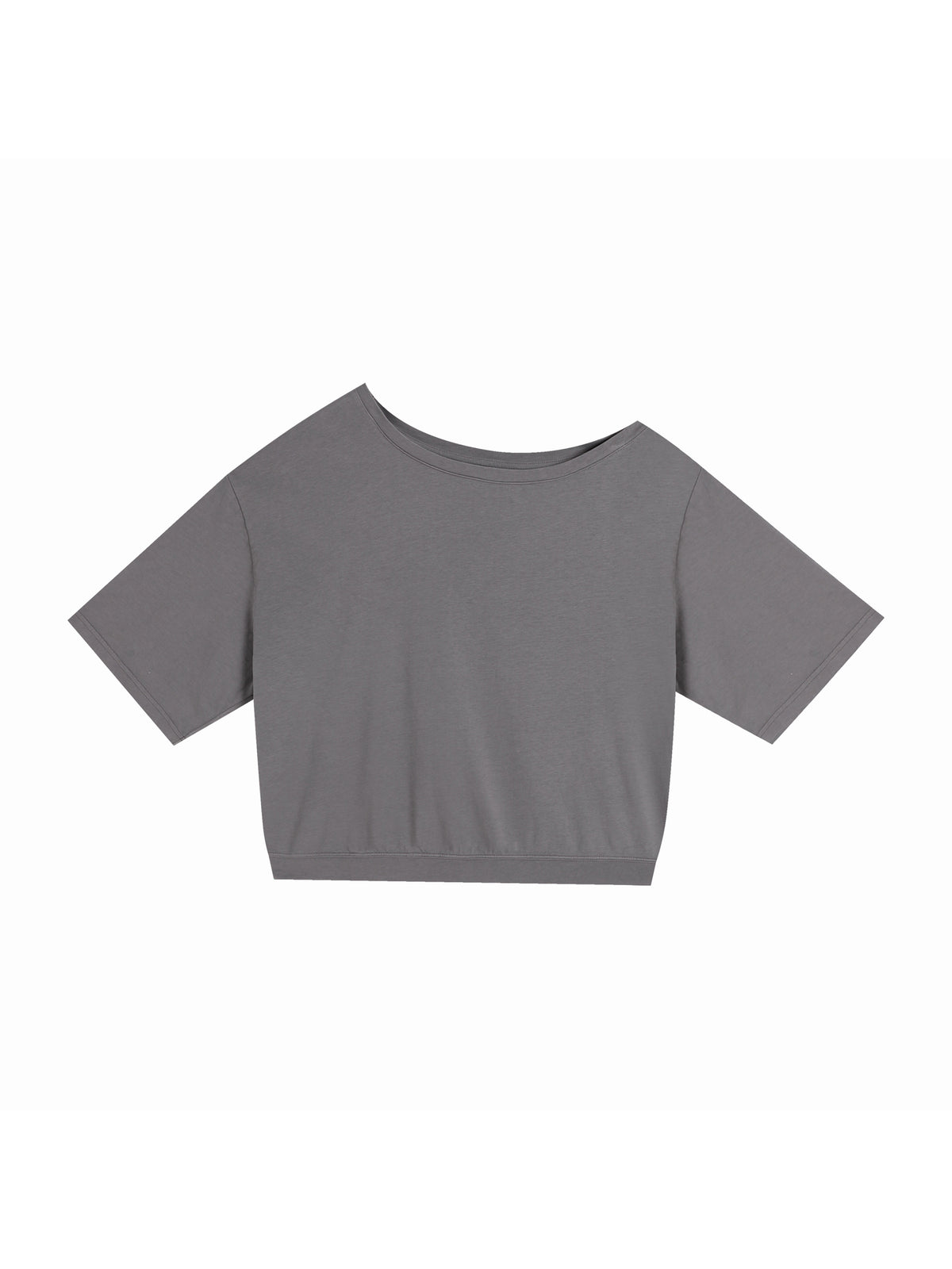 Asymmetric Shoulder Oversized Cotton T-Shirt