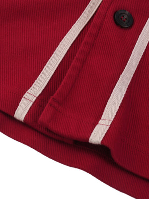 Contrast Piped Button-Up Jersey