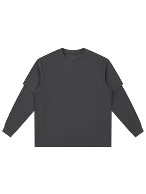 Layered Long Sleeve Oversized Tee