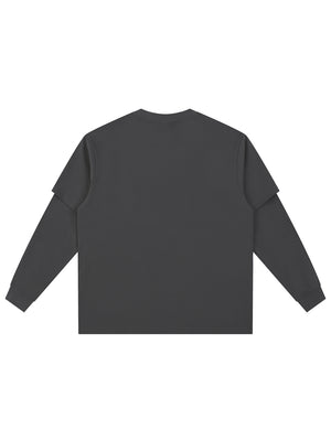 Layered Long Sleeve Oversized Tee