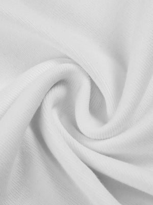 Contrast Edge Ribbed Crewneck T-Shirt