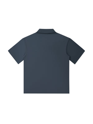 Drop Shoulder Short-Sleeve Polo