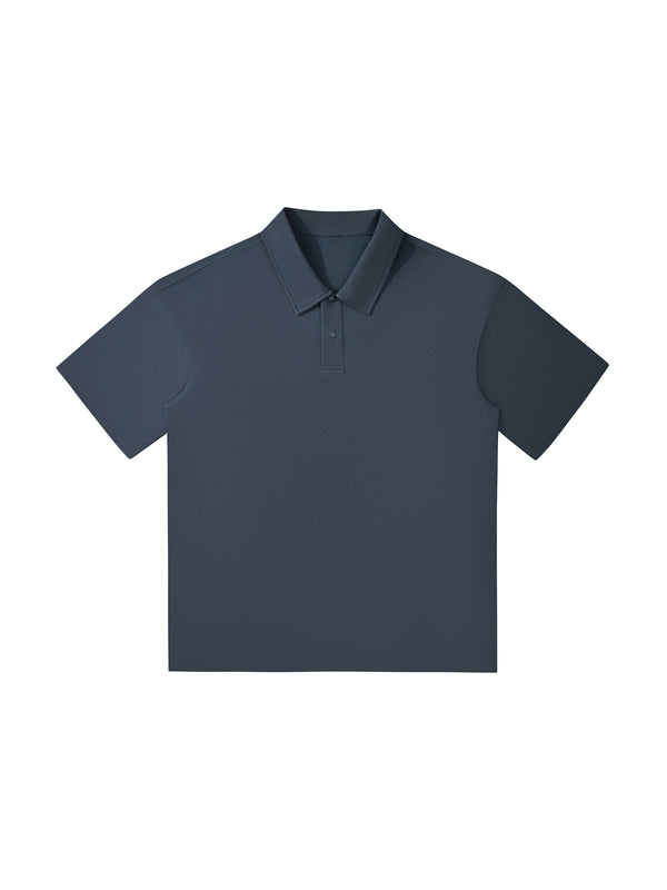 Drop Shoulder Short-Sleeve Polo